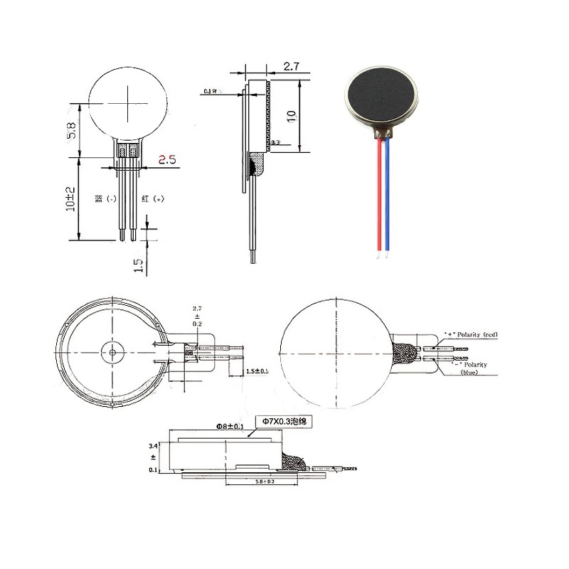 30Pcs 10x2.7mm Mini Vibration  - Muscle Sensor Emg ulasan dan harga