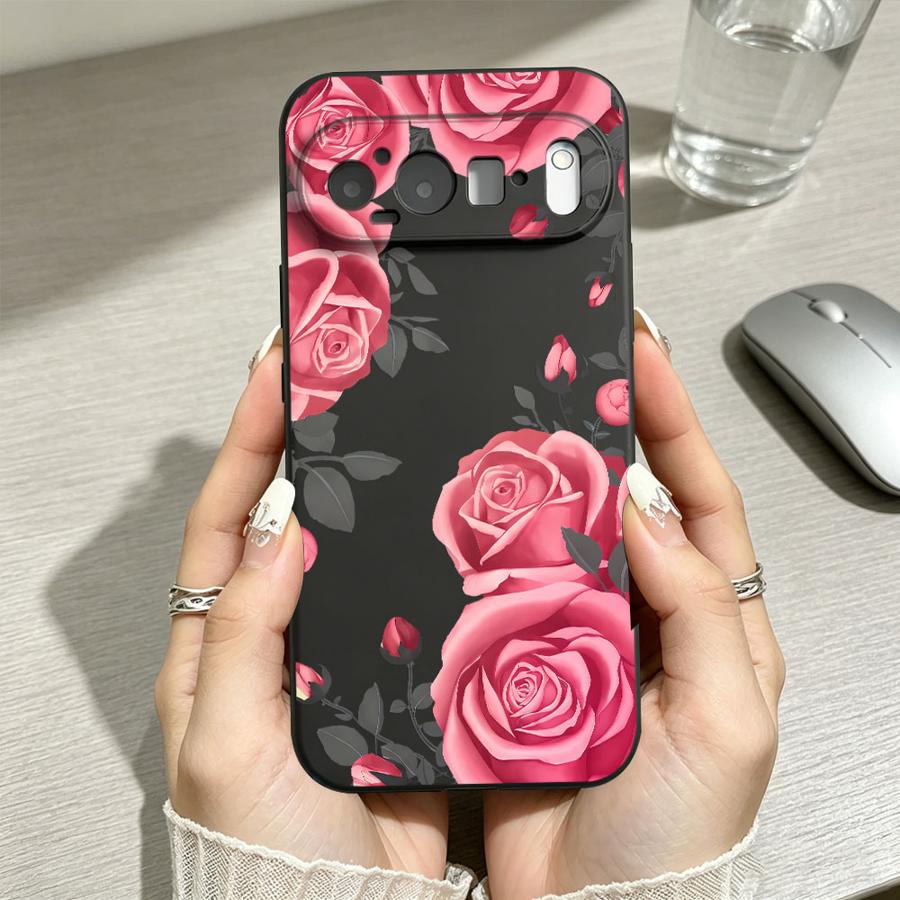 Rose Print Gothic Case for Goo - Google Pixel 9 ulasan dan harga