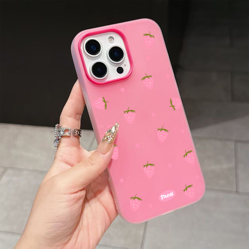 Sweet Pink Strawberry Pattern  - Xiaomi Redmi Note 13 ulasan dan harga