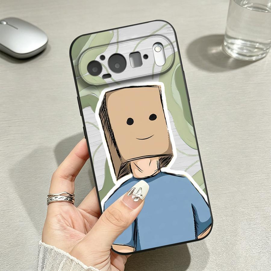 Light Blue Shirt Box Man Funda - Google Pixel 9 ulasan dan harga