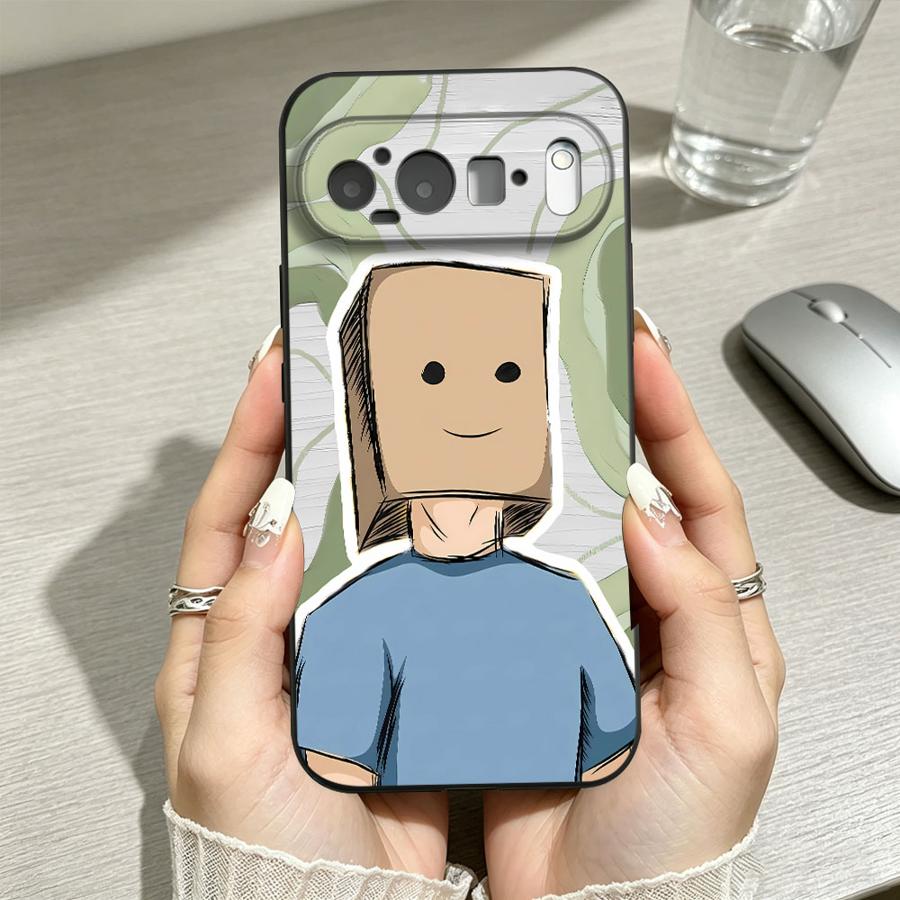 Light Blue Shirt Box Man Funda - Google Pixel 9 ulasan dan harga