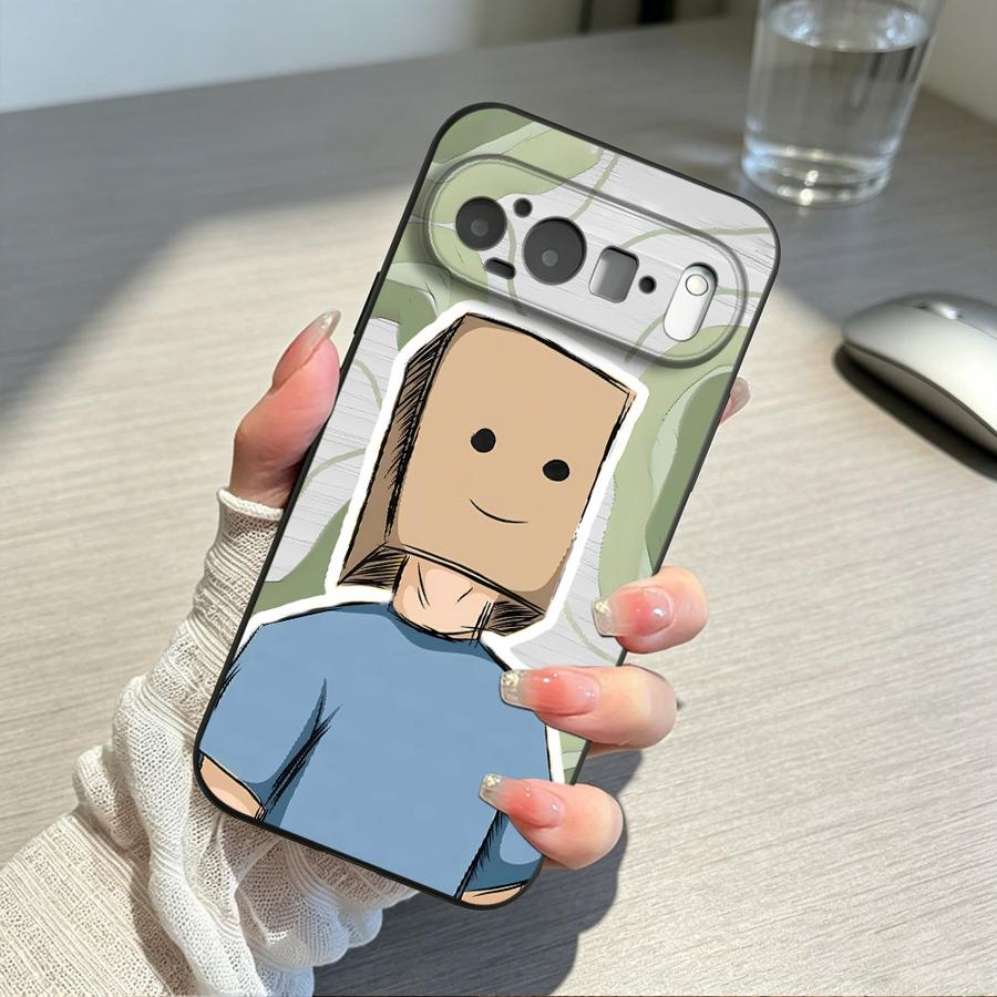 Light Blue Shirt Box Man Funda - Google Pixel 9 ulasan dan harga