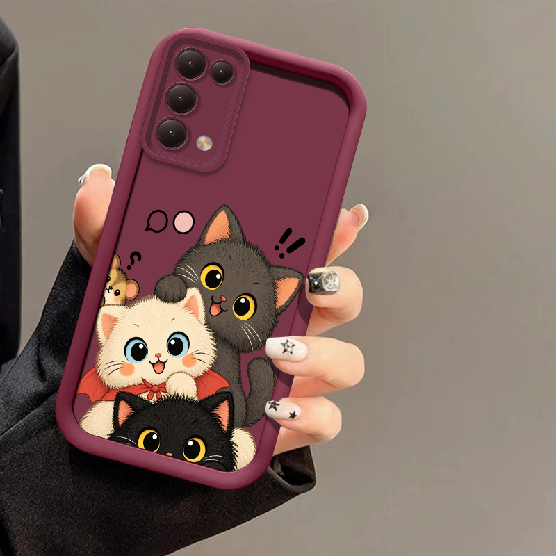 Stacking Cat Phone Case For OP - Realme Note 50 ulasan dan harga